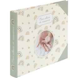 Album photos - Livre de naissance - Bébé - 24x27cm - Vert/beige - 30 pages - Atmosphera