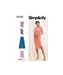 Patron Simplicity 9789 - Haut du 32 au 48 FR taille n°FR 40-48