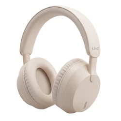LinQ Casque Audio Sans Fil Bluetooth avec Réduction de Bruit ANC Son Stéréo Immersif Beige