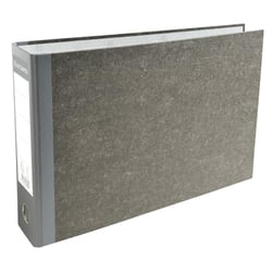 Classeur à levier papier marbre gris dos de 70mm - A4 horizontal. - Gris-dos gris - x 10 - Exacompta