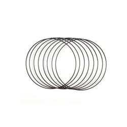 Vaessen Creative Lot d’Anneaux en Métal Ø20cm 3mm Noir 8x