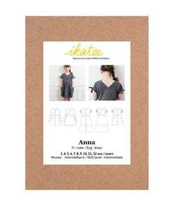 Pochette Patron de couture ANNA Robe 3-12A taille n°FR 3-12