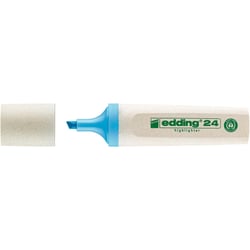 Surligneur - Pointe biseautée 2-5 mm - EDDING - EcoLine 24 - Bleu clair