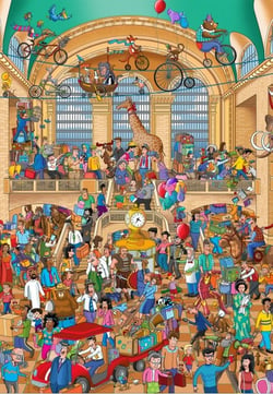 Puzzle 1000 pièces - Grand Central - Grafika