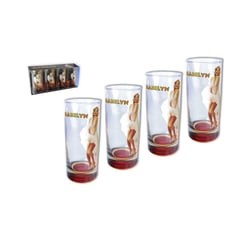 Coffret 4 verres Marilyn Monroe 14 CM