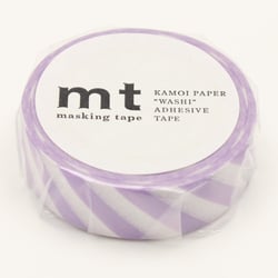 Masking Tape - Rayure mauve - 7 m x 15mm