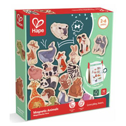 Animaux magnetiques 30 pieces - HAPE - E2002 - Rouge - Dès 2 ans