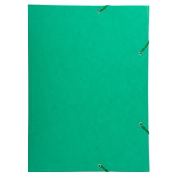 Chemise à élastique 3 rabats carte lustrée 600gm2 - A3 - Vert - x 5 - Exacompta