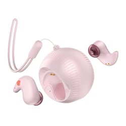 Ecouteurs Bluetooth Rose Sans Fil HiFi Stéréo Étanche IPX5 Avec Boîtier De Charge Rose YONIS