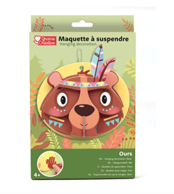 Maquette a suspendre ours -3D Carton - Graine Creative