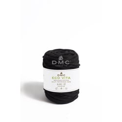 DMC - Fil Coton Recyclé Eco Vita 12mm 250g Col. 02 Noir