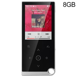 Lecteur MP4 Rouge 2.4 Pouces 8GB Écran Tactile Musique Vidéo E-Book Alarme Gris YONIS