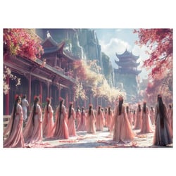 Puzzle femmes geishas au temple, japon 1000 pieces - tradition, art et culture - educa - 20244
