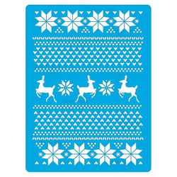 Pochoir plastique souple réutilisable 18,5 x 14,5 cm Fabrika Decoru DECORATION DE NOEL 174