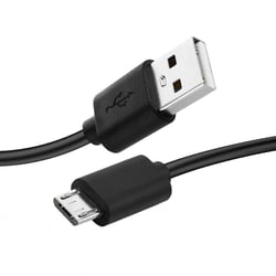 Avizar Câble Micro-USB vers USB Charge + Transfert PC Charge/Synchro Noir