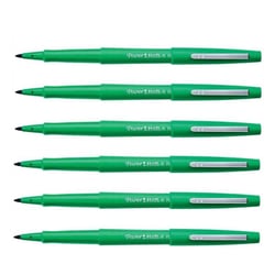 Lot de 6 stylos feutres pointe moyenne 1,0 mm - Paper:Mate - Flair Original - Vert