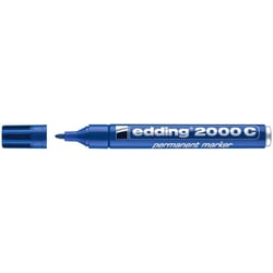 Marqueur permanent pointe ronde 1,5-3 mm - Edding - Bleu - 2000 C