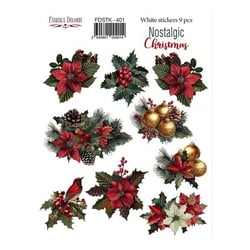 Planche de stickers couleur embelissement Fabrika Decoru NOSTALGIC CHRISTMAS 401
