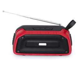 Enceinte Waterproof Bluetooth TWS Antichoc Autonomie 4h Appels Mains-Libres FM Rouge YONIS