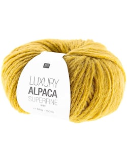 Fil de laine à tricoter LUXURY ALPACA Superfine Aran - Rico Design 11 Jaune