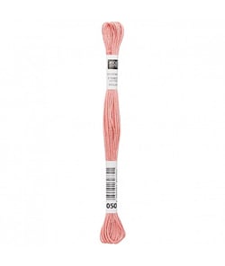Fil à broder mouliné Uni - Rico Design 050 Rose