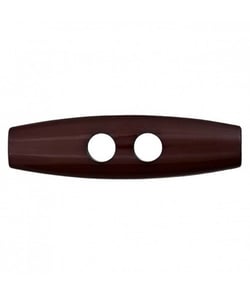 Carte de 2 boutons Tonneaux Marron 30mm - Union Knopf Marron