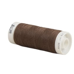 Bobine fil polyester 200m Oeko Tex fabriqué en Europe brun chocolat
