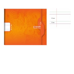 Cahier - 17x14,7(cm) - DL 5mm - 24 pages - couverture en carton - sans spirale - Clairefontaine - Calligraphe