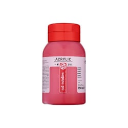 Peinture acrylique - Carmin - 318 - Pot de 750 ml - Talens Art Creation