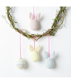 Kit Crochet – Œufs de Pâques Ricorumi Nilli Nilli de Rico Design : Une décoration pascale moderne et colorée à réaliser soi-même Blanc