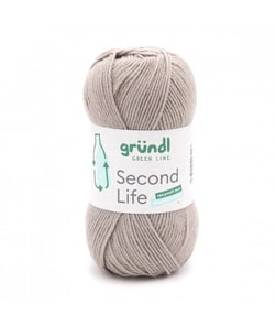 Fil à tricoter durable SECOND LIFE - 100GR - Grundl - Certifié Oeko-Tex Marron (11)