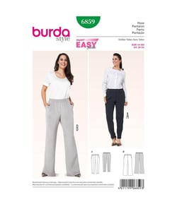 Patron Burda 6859 Pantalon du 44 au 60 taille n°FR 44-60