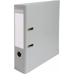 Classeur à levier dos 80mm gris Exacompta