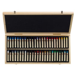 Coffret - Pastel à l'huile - Sennelier - 50 couleurs - Boîte en bois