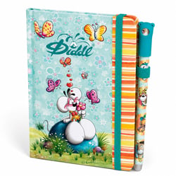 Carnet A6 et stylo Diddl bleu