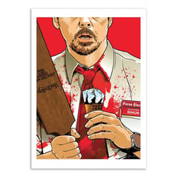 Affiche 50x70 cm - Shaun of the dead -  Joshua Budich