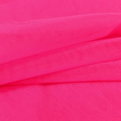 Tissu Tulle souple grande largeur uni Rose fluo - Au mètre