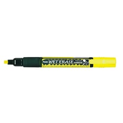 Lot de 12 marqueurs craie - PENTEL - Pointe biseau - Jaune
