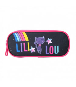 Trousse scolaire 2 compartiments Lili Lou Bleu marine – BAGTROTTER