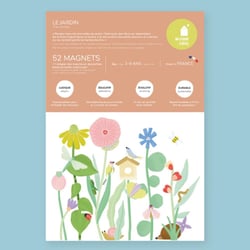 Jeu magnétique Le jardin