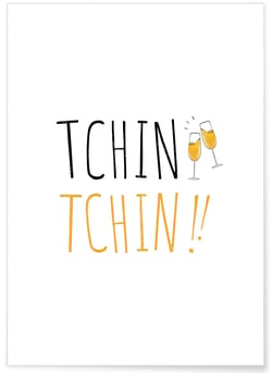 Affiche Tchin Tchin | A3 : 29,7x42cm