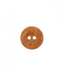 Carte de 2 boutons imitation bois en polyester 2 trous 23mm - Prym Brun Moyen marron