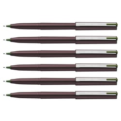 Lot de 6 feutres à plume - PENTEL Stylo JM20 - Vert olive - Pointe fine