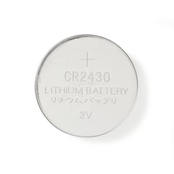Nedis Pack de 5 Piles Boutons Lithium CR2430 3V DC Prêtes à l'Emploi