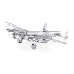 MetalEarth Aviation: BOMBARDIER LANCASTER 13.08x8.72x2.58cm, maquette 3D en métal avec 1 feuille, sur  carte 12x17cm, 14+