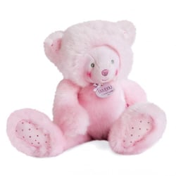 Peluche Ours Rose Trop Mimi - 30 cm - Doudou et Compagnie