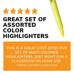 BIC Brite Liner Highlighters Assorted 5-Pack