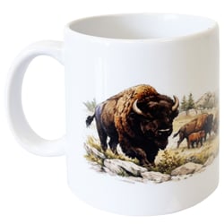 Mug en céramique bisons américains 35 cl