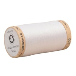 Bobine de fil 100% coton bio 275m blanc