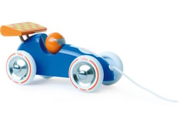 Voiture de course bleue et orange - Vilac